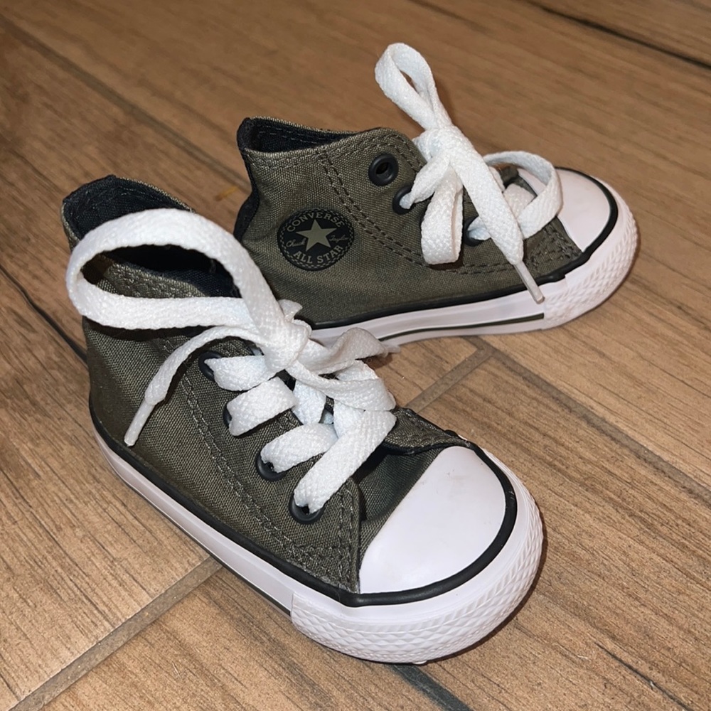 NEW Converse Chuck Taylor All Star Hi Sneaker - Baby - OLIVE